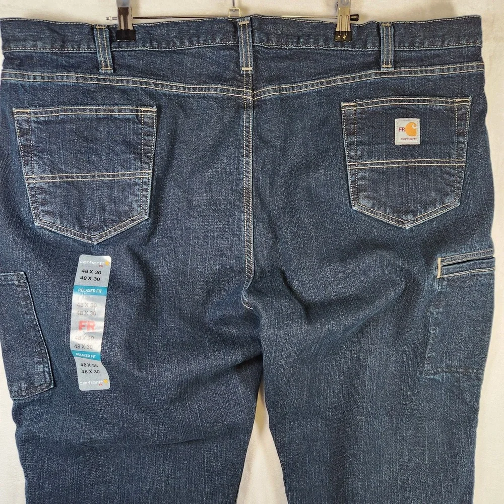 Carhartt FR Relaxed Fit Denim‎ Jeans 48x30 Flame Resistant Workwear NWT